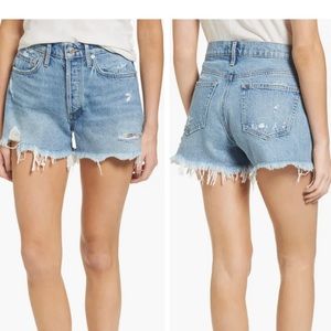 Agolde Parker Cutoff Denim Shorts